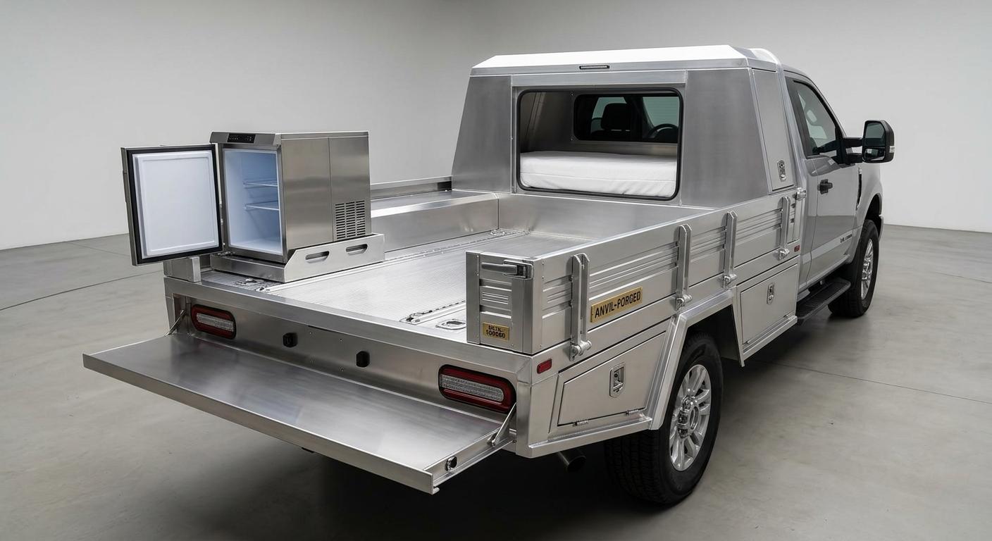 Anvil-Forged vehicle hauler and camper concept