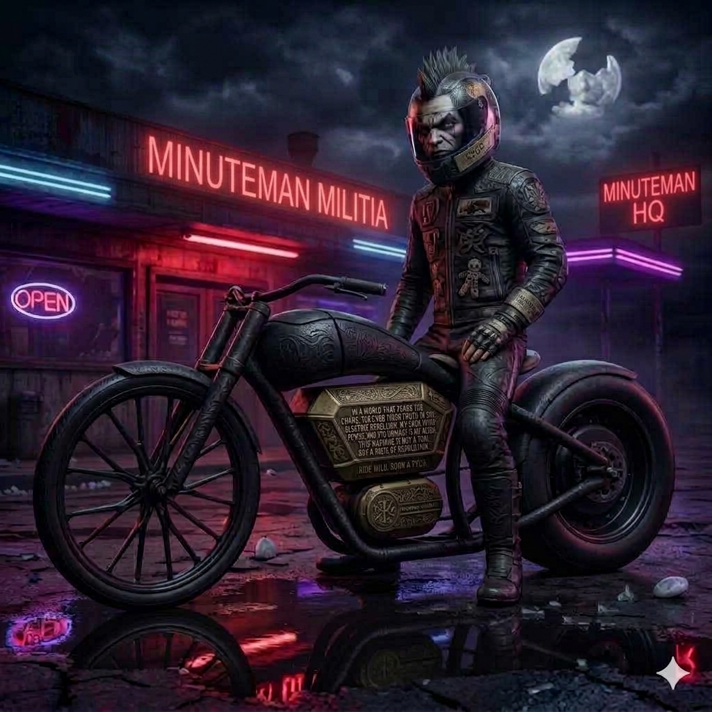 Militia MinuteMen motorcycle scene