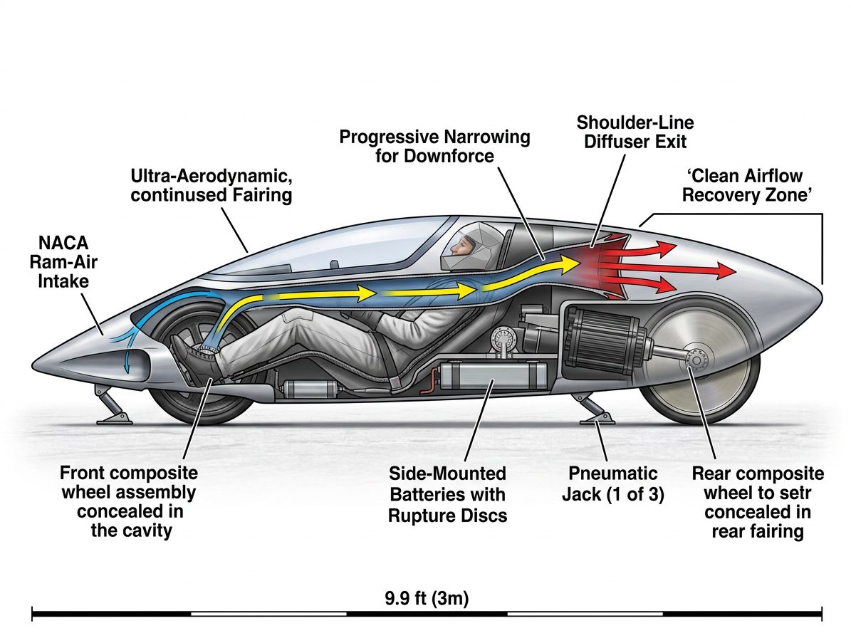 Salt Flats racing streamliner concept