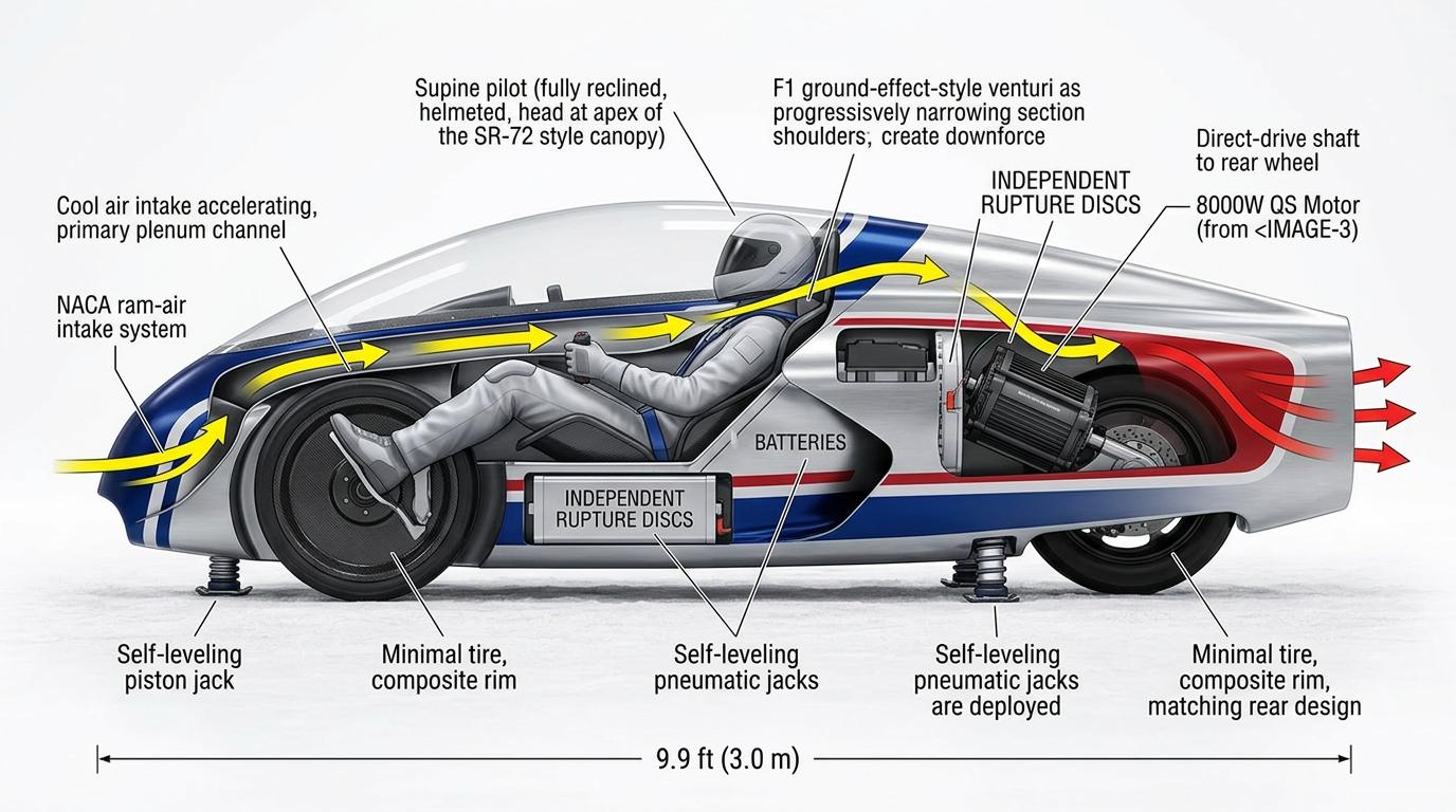 Two Wheel Aero Dynamo-Diffuser